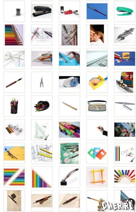 Office Tools & Drawing. Clipart