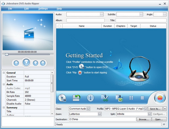 Joboshare DVD Audio Ripper 3.1.5.0801