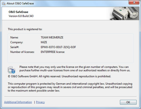 O&O SafeErase Professional