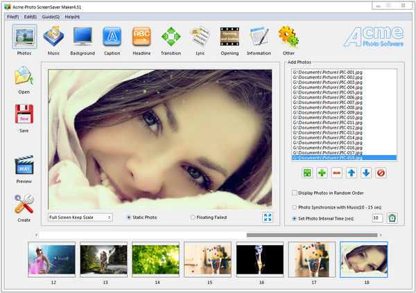Acme Photo ScreenSaver Maker