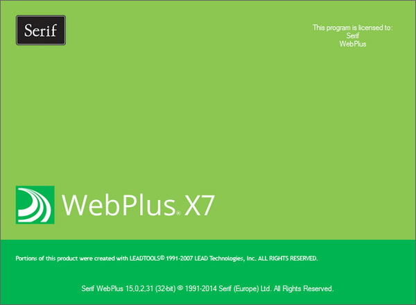 Serif WebPlus X7