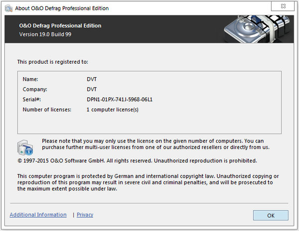 O&O Defrag Professional