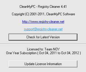 CleanMyPC Registry Cleaner