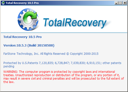 FarStone TotalRecovery Pro 10.5.3 Build 20150508 