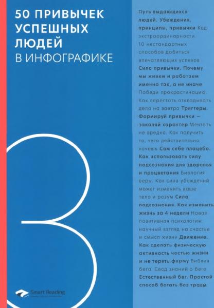 Смарт Ридинг. 50 привычек успешных людей в инфографике