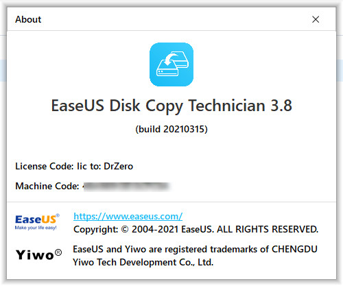 EaseUS Disk Copy Technician 3.8.20210315