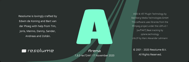 Resolume Arena 7.3.0 Rev 72441