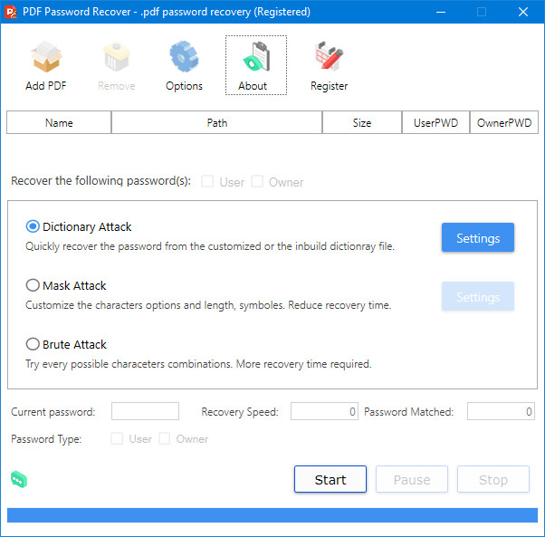 PDF Password Recovery Pro 4.0.0.0 + Portable