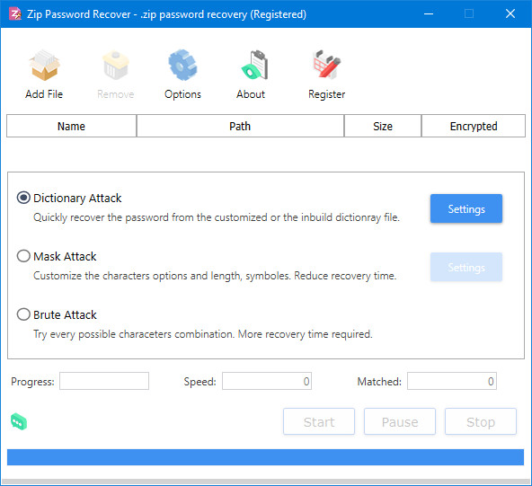 Zip Password Recover 2.0.0.0