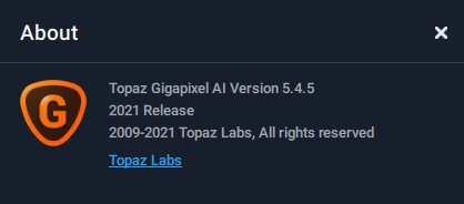 Topaz Gigapixel AI 5.4.5