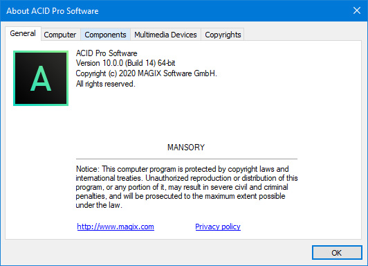MAGIX ACID Pro 10.0.0.14