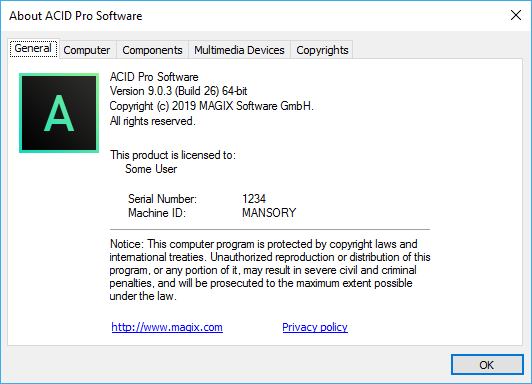 MAGIX ACID Pro 9.0.3.26