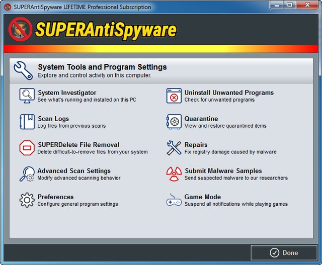 SUPERAntiSpyware Professional