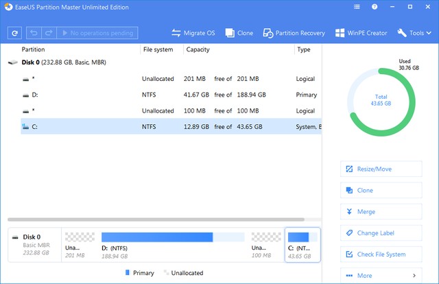 EaseUS Partition Master 13.0 Unlimited Edition