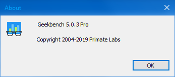 Geekbench 5.0.3 Pro