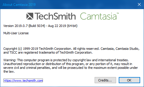 TechSmith Camtasia Studio 2019.0.7 Build 5034