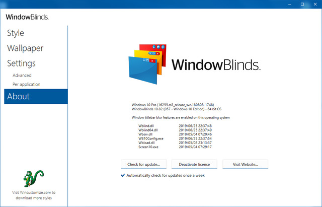 Stardock WindowBlinds 10.82