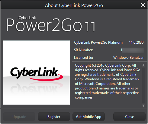 CyberLink Power2Go Platinum