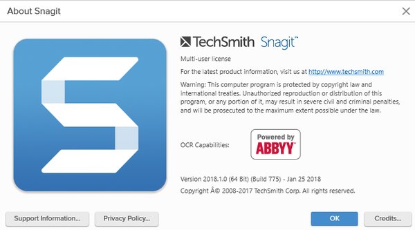 TechSmith Snagit 2018.1.0 Build 775