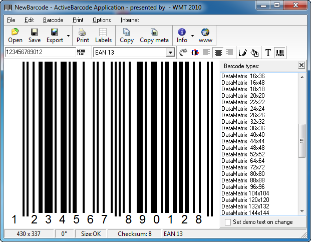 ActiveBarcode 5.58