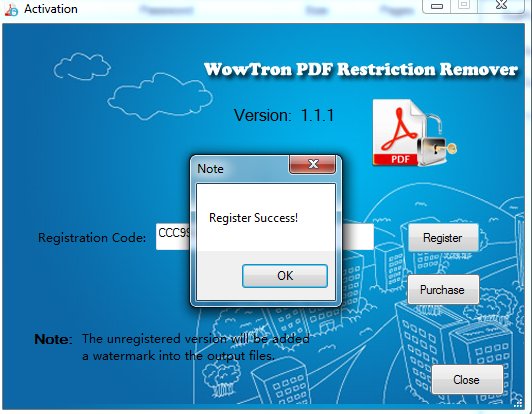 WowTron PDF Restriction Remover 1.1.1