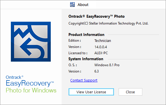 Ontrack EasyRecovery Photo for Windows