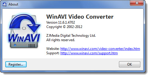 WinAVI Video Converter 11.6.1.4702