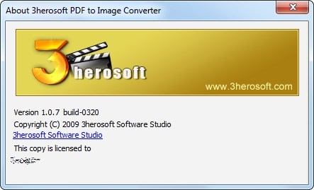 3herosoft PDF to Image Converter