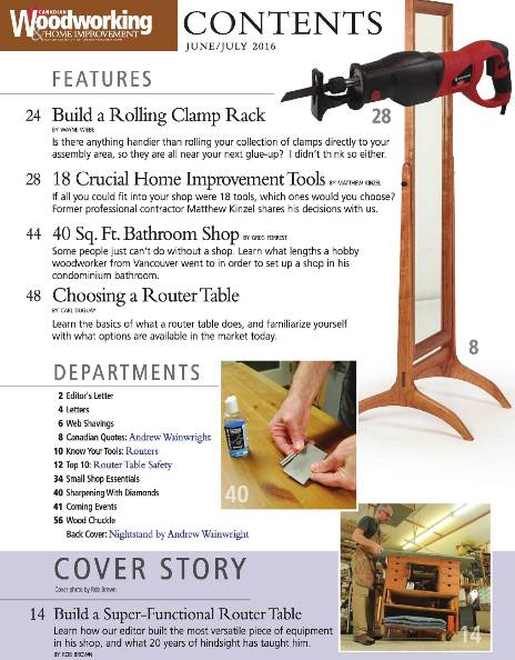 Canadian Woodworking & Home Improvement №102 (June-July 2016)с