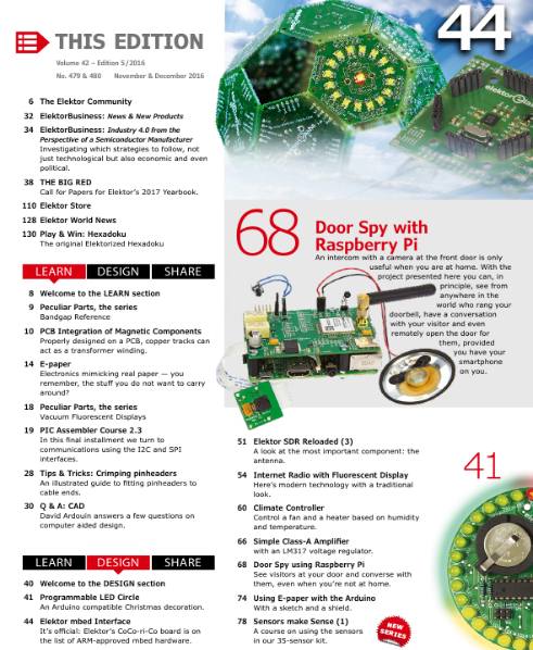 Elektor Electronics №11-12 (November-December 2016)